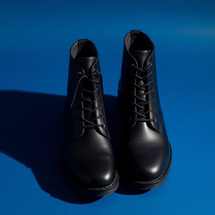 Leather boots